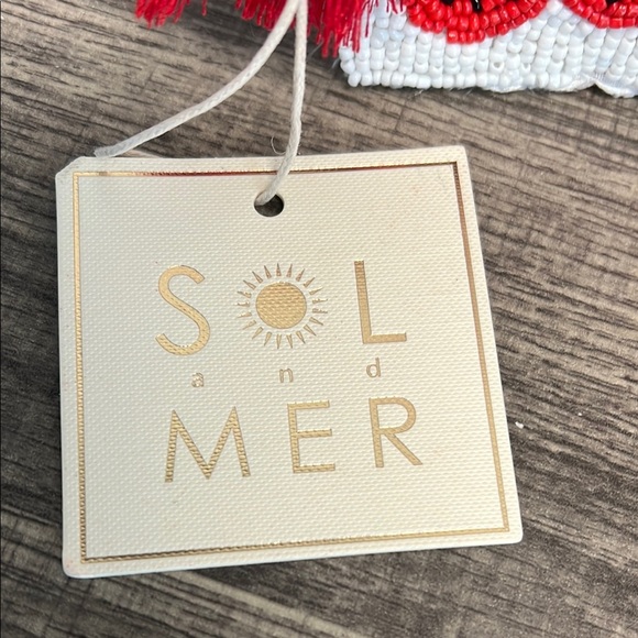 Cherry Beaded Bag (Crossbody Strap) w/ Matching Beaded Wallet 🍓🍒 - Picture 2 of 16